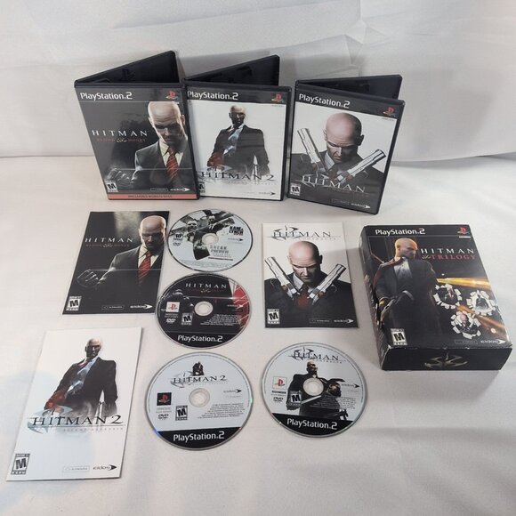 Hitman Trilogy Sony PlayStation 2, PS2 3-Pack Complete Series w/ Manuals TESTED - Picture 1 of 12
